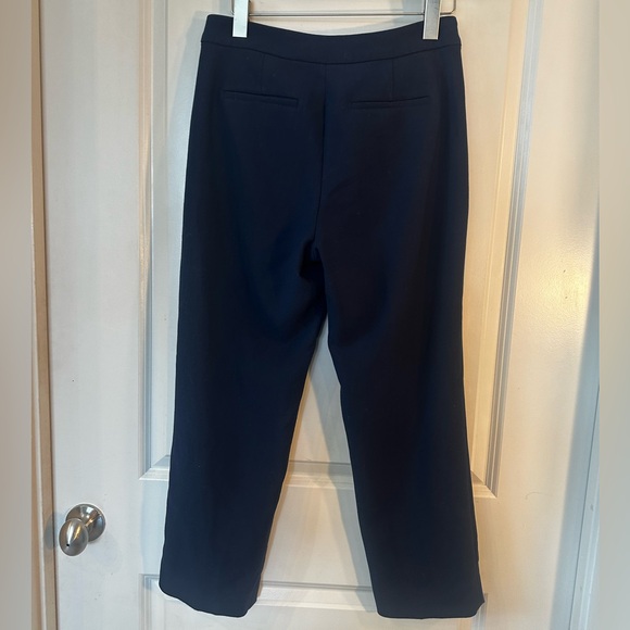 NEW J. Crew Kate Navy Four Season Stretch Straight Leg Trouser Pants, Size 6 - Picture 6 of 11